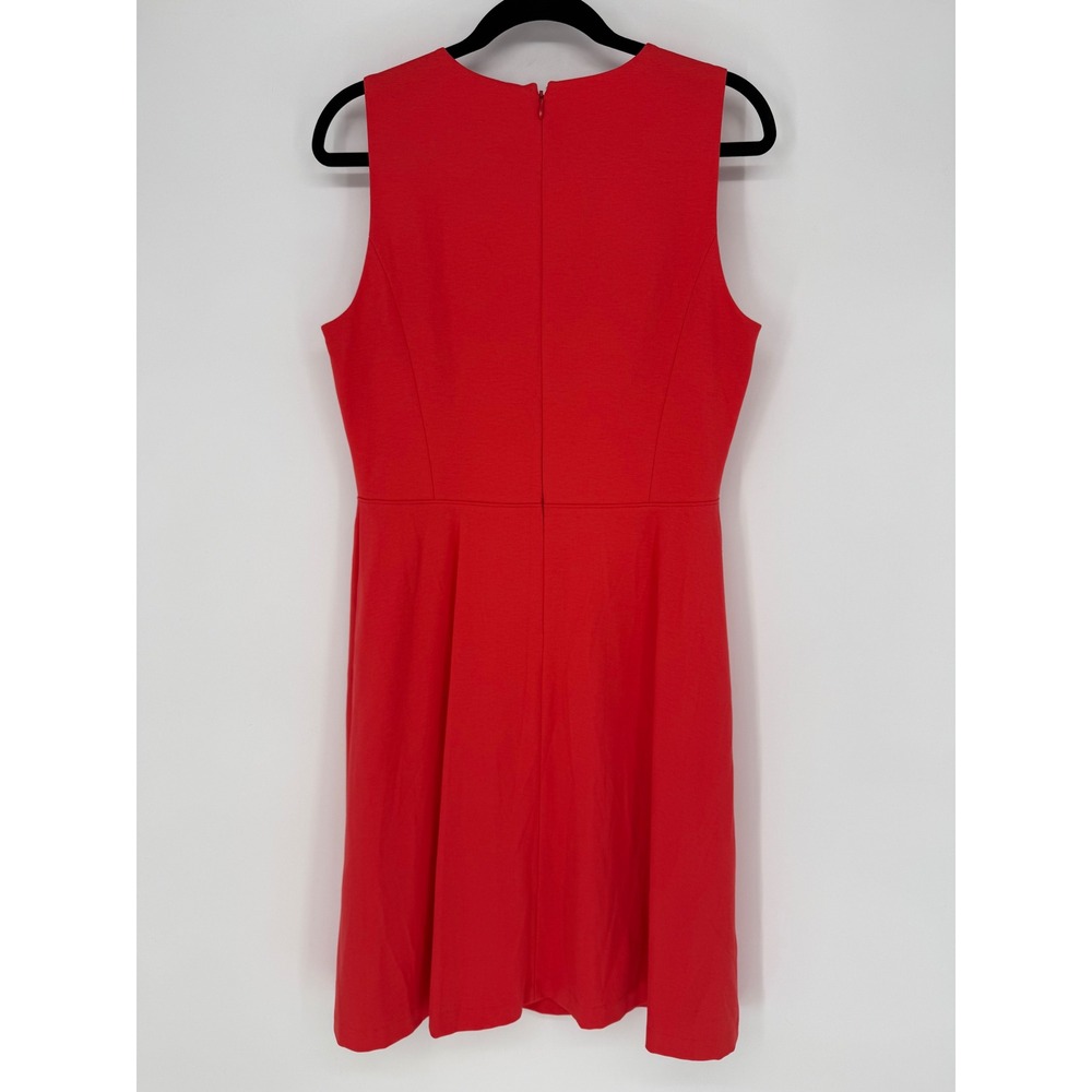 CLASSIQUES ENTIER CORAL RED SHEATH DRESS SIZE 12 - Picture 6 of 9